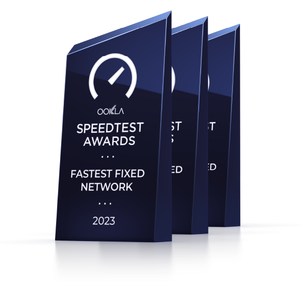 Premio Ookla SPEED TEST AWARDS